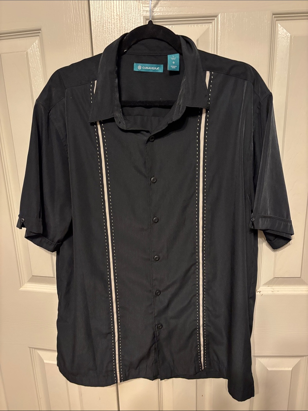 Cubavera Panel Button Up Shirt